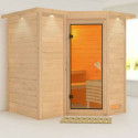 Sauna traditionnel 38mm 4 à 5 places Sahib 1 avec couronne et porte classique KARIBU