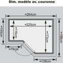 Sauna traditionnel 38mm 5 à 6 places Sahib 2 - KARIBU