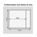 Abri de jardin en bois massif 7,85m² Retola 4 avec armoire intégrée – Karibu 