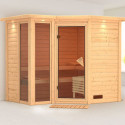 Sauna traditionnel d'intérieur en bois Amara 5 à 6 places 38mm KARIBU