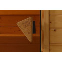 Sauna prêt à brancher NANJA 2 à 3 places 68mm KARIBU
