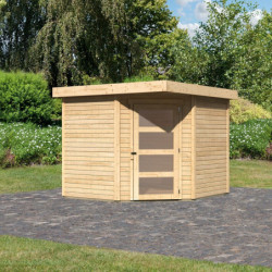 Abri de jardin en bois massif 5,95m² Schwandorf 5 – Karibu 