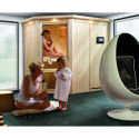 Sauna traditionnel d’angle Saja Plug &Play - 3 à 4 places 68mm KARIBU