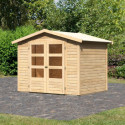 Abri de jardin en bois massif 4,57m² Amberg 3 – Karibu 