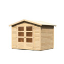 Abri de jardin en bois massif 4,57m² Amberg 3 – Karibu 