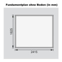 Abri de jardin en bois massif gris terre 4,57m² Amberg 3 – Karibu 