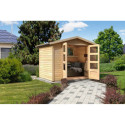 Abri de jardin en bois massif 6,05m² Amberg 4 – Karibu 