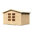 Abri de jardin en bois massif 6,05m² Amberg 4 – Karibu 