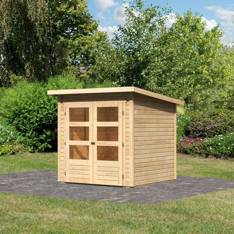 Abri de jardin en bois massif 3,46m² Stockach 2 – Karibu 