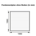 Abri de jardin en bois massif gris terre 4,16m² Kandern 1 – Woodfeeling