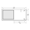 Abri de jardin en bois massif 4,98m² Kandern 2 avec appentis 235cm et paroi arrière – Woodfeeling