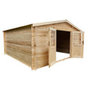 Abri de jardin en bois massif 16m² PRIMO - madriers 28mm Gardy Shelter
