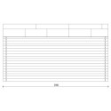 Abri en bois massif 16m² PRIMO 28mm traité teinté marron Gardy Shelter