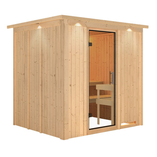 Sauna traditionnel Daria Plug &Play - 4 à 6 places 68mm KARIBU