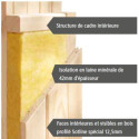 Sauna traditionnel d’angle Lilja Plug &Play - 4 à 6 places 68mm KARIBU