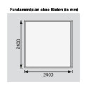 Abri de jardin en bois massif gris terre 5,95m² Talkau 4 – Karibu 
