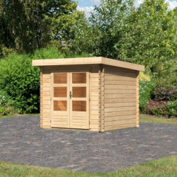 Abri de jardin en bois massif 5,62m² Bastrup 2 – Karibu 