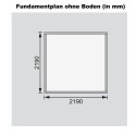 Abri de jardin en bois massif 5,62m² Bastrup 2 – Karibu 