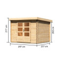 Abri de jardin en bois massif 7,04m² Bastrup 3 – Karibu 