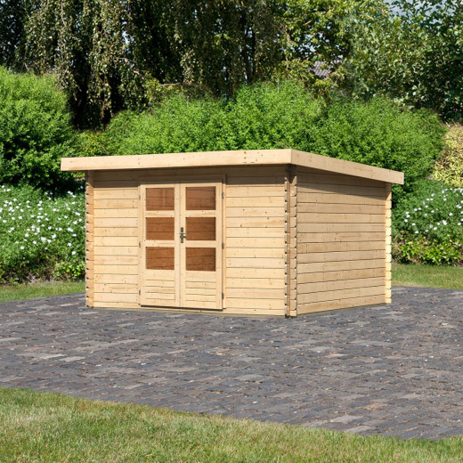 Abri de jardin en bois massif 10,60m² Bastrup 7 – Karibu 
