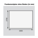 Abri de jardin en bois massif 11,49m² Bastrup 8 – Karibu 