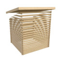 Abri de jardin en bois massif 7,04m² Bastrup 4 avec appentis 400cm – Karibu 