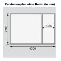 Abri de jardin en bois massif 11,62m² avec cloison intérieure Mattrup – Karibu 