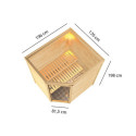 Sauna traditionnel d’angle Mia Plug &Play - 4 places 38mm Woodfeeling 