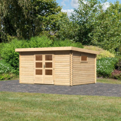 Abri de jardin 11,49m² en bois massif 40mm Trittau 5 – Karibu 