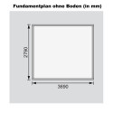 Abri de jardin 11,49m² en bois massif 40mm Trittau 5 – Karibu 