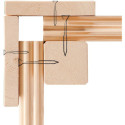 Sauna traditionnel d'angle Lisa Woodfeeling 3 à 4 places 38mm - Karibu
