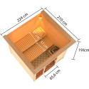 Sauna traditionnel Jutta - 3 à 4 places 38mm KARIBU