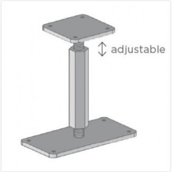 Support réglable - S5515 pour pavillons et carports Solid