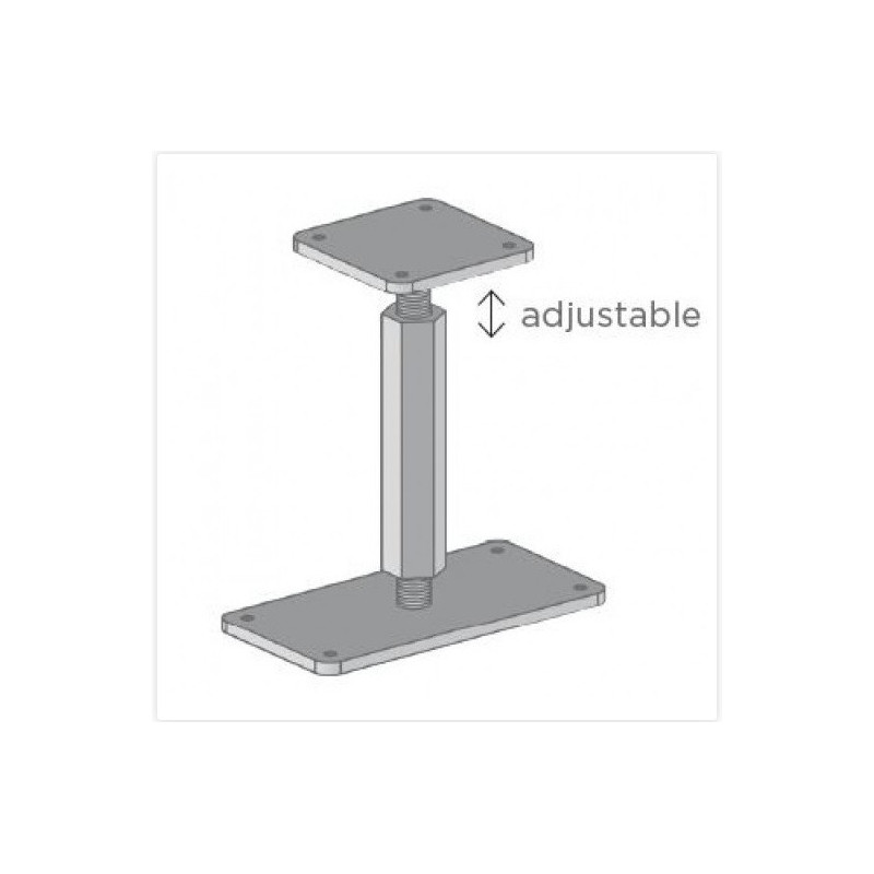 Support réglable - S5515 pour pavillons et carports Solid