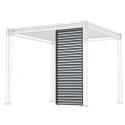Panneau latéral à ventelles 1m OMBREA - Anthracite