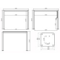 Pergola bioclimatique autoportante en aluminium anthracite 3x3m - X-METAL