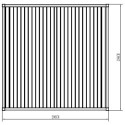Pergola bioclimatique autoportante en aluminium gris clair 3x3m - X-METAL