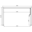 Pergola bioclimatique autoportante en aluminium gris clair 4x3m - X-METAL