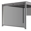 Store latéral gris clair 300cm pour pergola bioclimatique en alu X-METAL