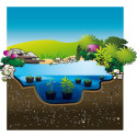 Bâche de bassin pré-découpée 2x3m PVC 0,5mm Ubbink