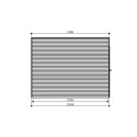 Abri de jardin Bari 8,69m² en bois traité autoclave 19mm avec double porte - SOLID