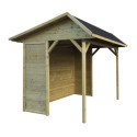 Pavillon de jardin Ronsburg 6m² en bois traité autoclave avec panneaux pré-montés - SOLID