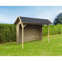 Pavillon de jardin Ronsburg 6m² en bois traité autoclave avec panneaux pré-montés - SOLID