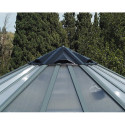 Serre de jardin hexagonale en alu et polycarbonate 5,26m² Oasis™ Grey – Canopia