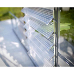 Persienne latérale de ventilation – gris argent – pour serre Canopia by Palram