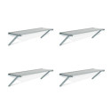 Étagères en polycarbonate – kit de 4 – pour serre de jardin – Canopia