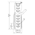 Porte-vélo vertical pour les abris Yukon, Skylight et Rubicon – Lot de 3 – Canopia