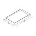 Auvent marquise en acrylique gris clair Sophia™ 1600 – Canopia