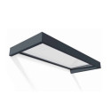 Auvent marquise en acrylique gris clair Sophia™ 2150 – Canopia