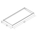Auvent marquise en acrylique gris clair Sophia™ 2150 – Canopia